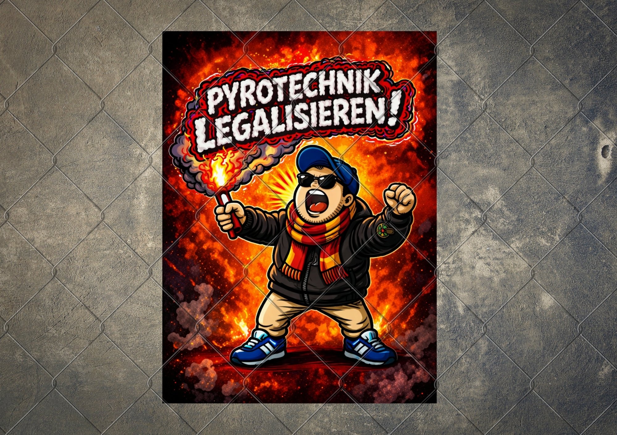 B-Ware: 50x Aufkleber "Pyrotechnik legalisieren" (7x10cm)