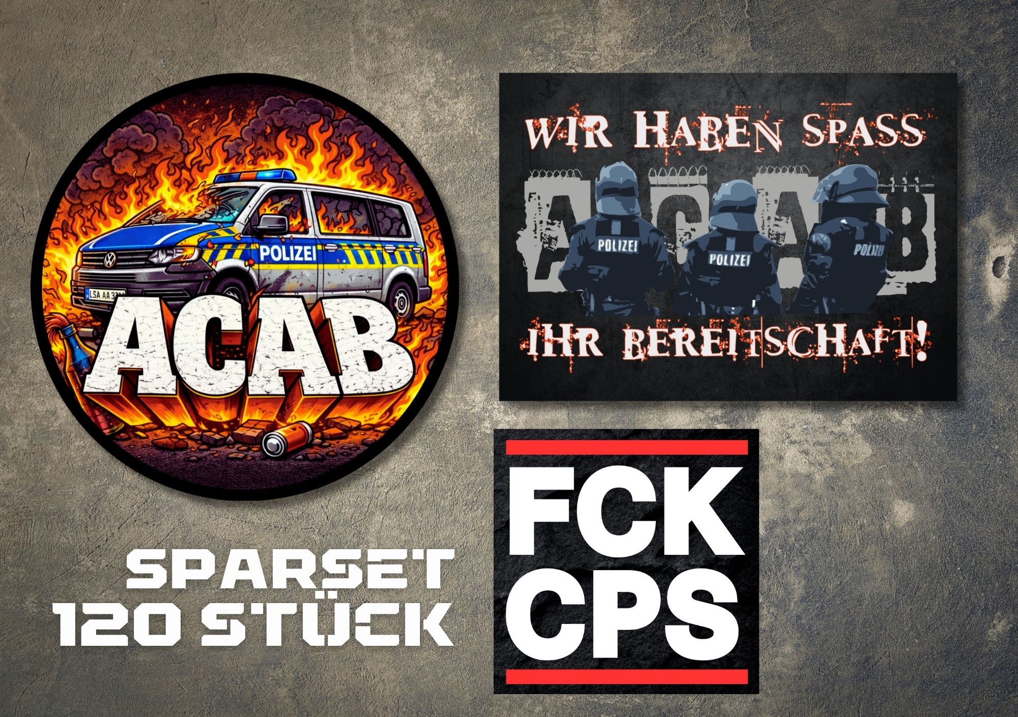 Set "ACAB" XXL - 120 Stück