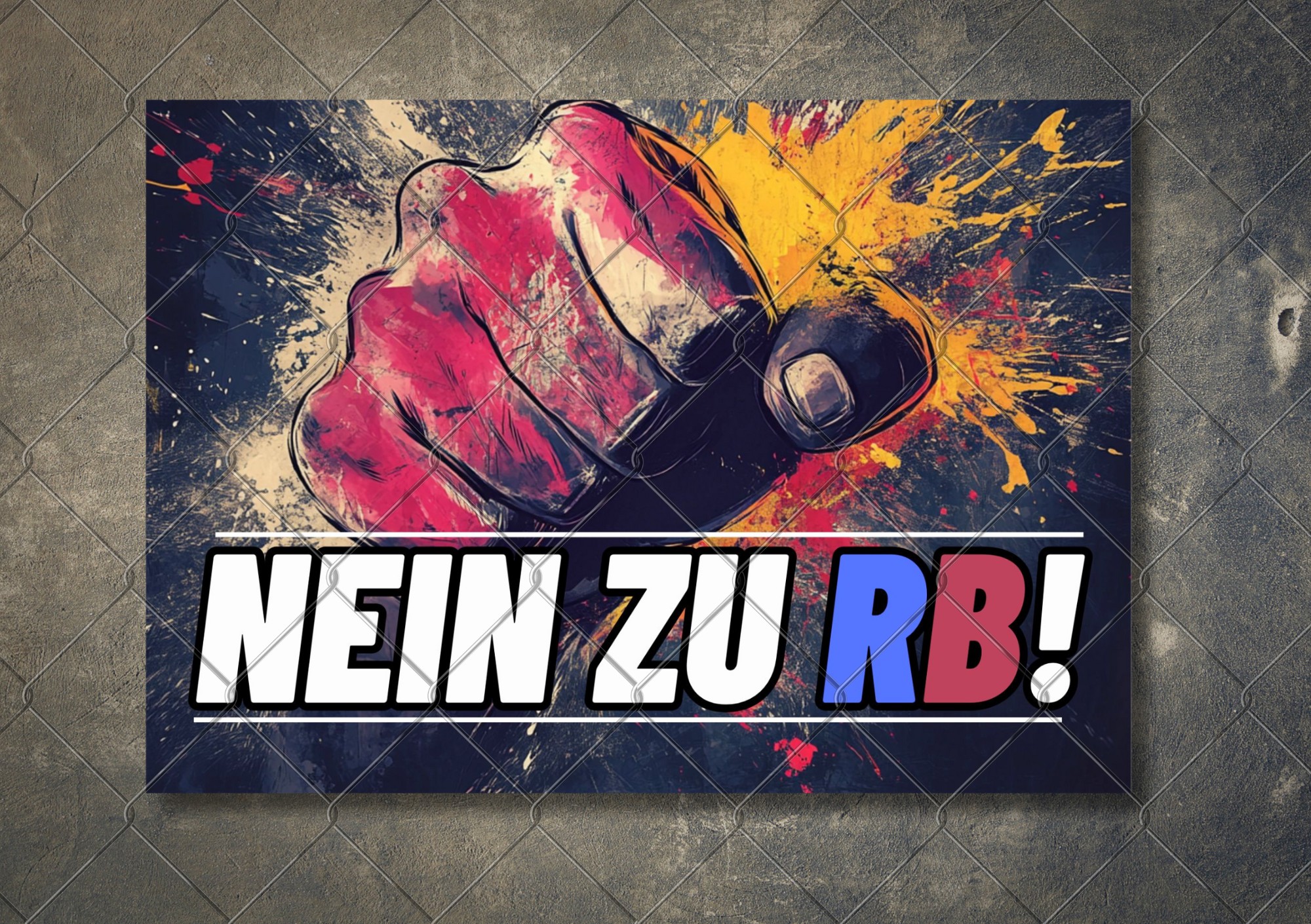 Aufkleber "Nein zu RB" 