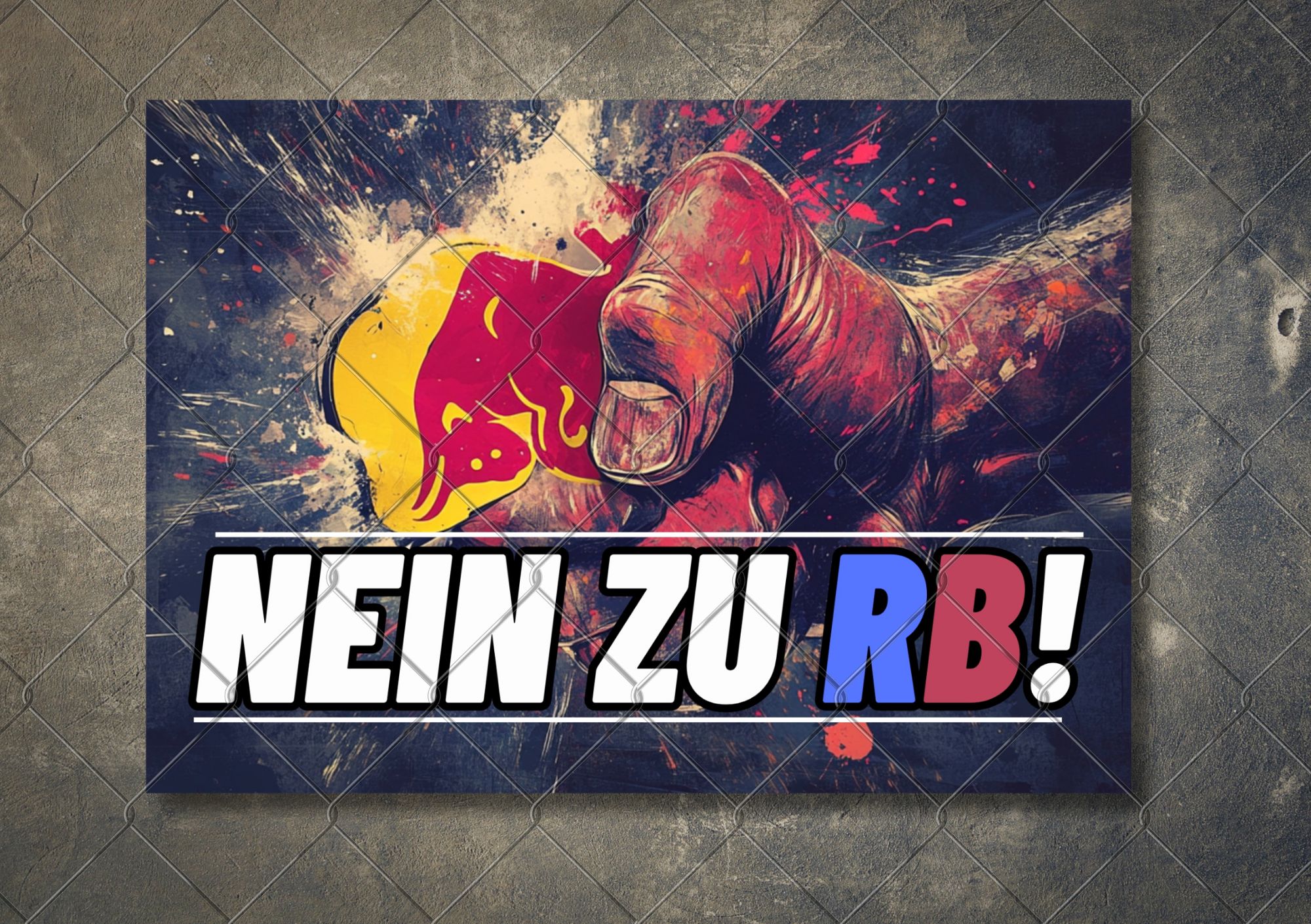 Aufkleber "Nein zu RB" 